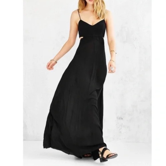 Ecote Black Slip Dress XS - Picture 1 of 8